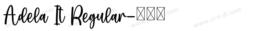 Adela It Regular字体转换